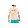 Jordan Set in Sleeve T Shirt Men's Orange Pink DQ8643-800