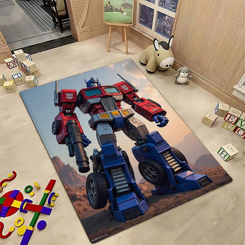 Bumblebee Battle Armor Rectangular Rug Durable Easyclean Carpet For Hallway Balcony Study Home Party Decor Halloween Gift