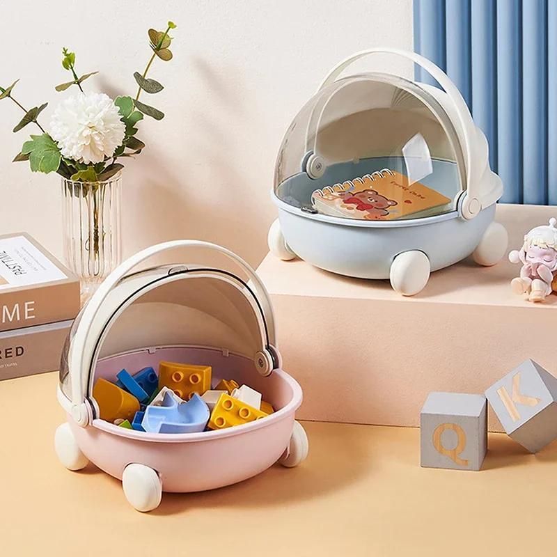 Cute Baby Cradle Shape Doll Baby Bed Lidded Dust-proof Dolls Accessories Storage Container Multifunctional for Labubu