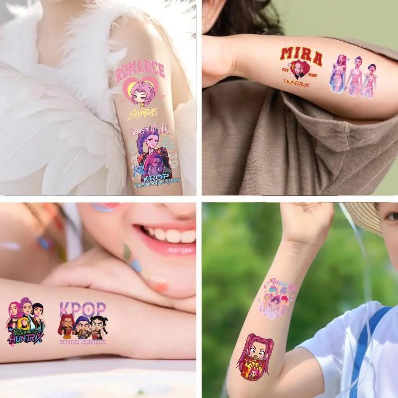 Bestseller: Temporäre Tattoos im Dämonen-Stil – coole Party-Accessoires, süße und exquisite Fake-Tattoo-Aufkleber