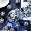 8pcs Mirror Ball Decor Set, Creative Disco Glass Balls for Wall Decoration, Suitable for Valentine's Day Wedding Party Birthday