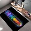 Colorful Chakra Symbols Energy-Inspired Design Non-slip rug suitable for living room and bedroom sofas
