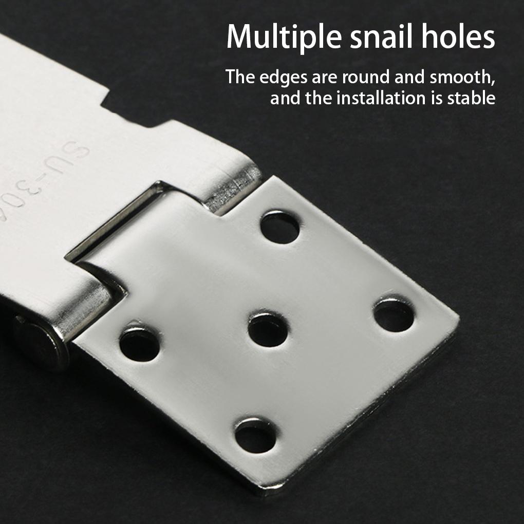 Vorhängeschloss Riegel Edelstahl Fenster Schrank Spind Briefkasten Schlossplatte Hotel Büro Außen Tor Schuppen Sicherheitsriegel Verlustsicher