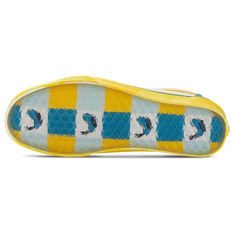 Disney X Vans Old Skool Canvas Low Top Sneakers Unisex White Blue Yellow VN000D3HDNM