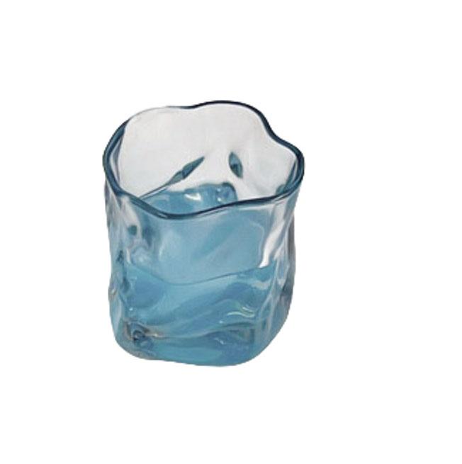 

Summer Minimalist Glass Cups Irregular Transparent Wine Glasses High Appearance Level Crystal Glass Twisty Cups Cold Drink Cups 200ML синий