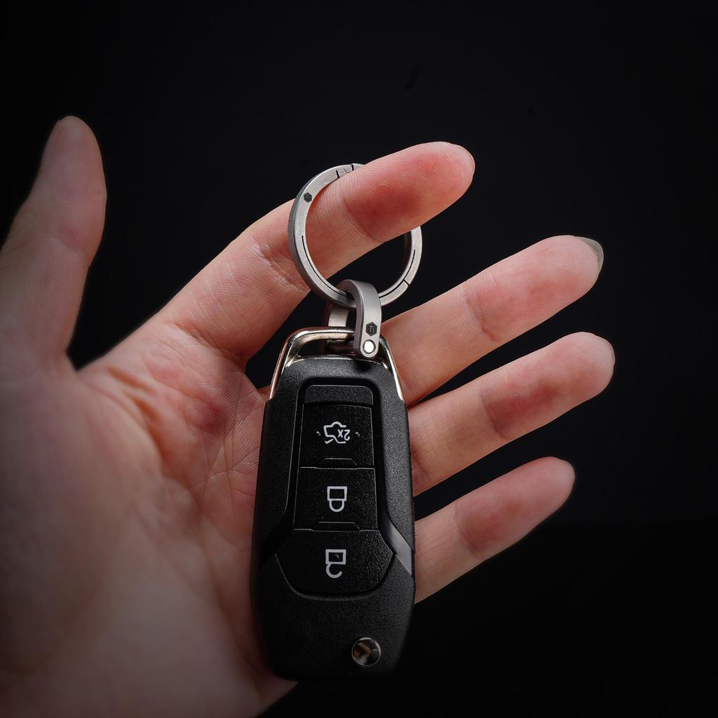 KeyUnity KA26 Titanium Key Ring Side Push Key Ring Quick Release Minimalist Split Key