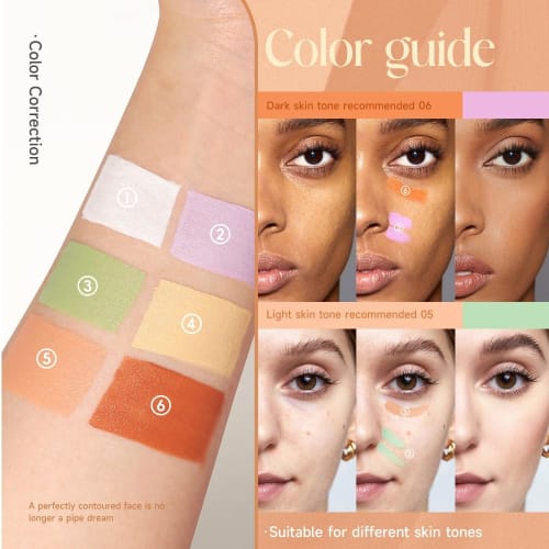 [2024 Limited] Concealer Concealer Popular Dark Circle Eraser Concealer Pencil (Bear, Acne Scars, Scars, Stains, Pore Cover) 6.5ml (04#Yellow)