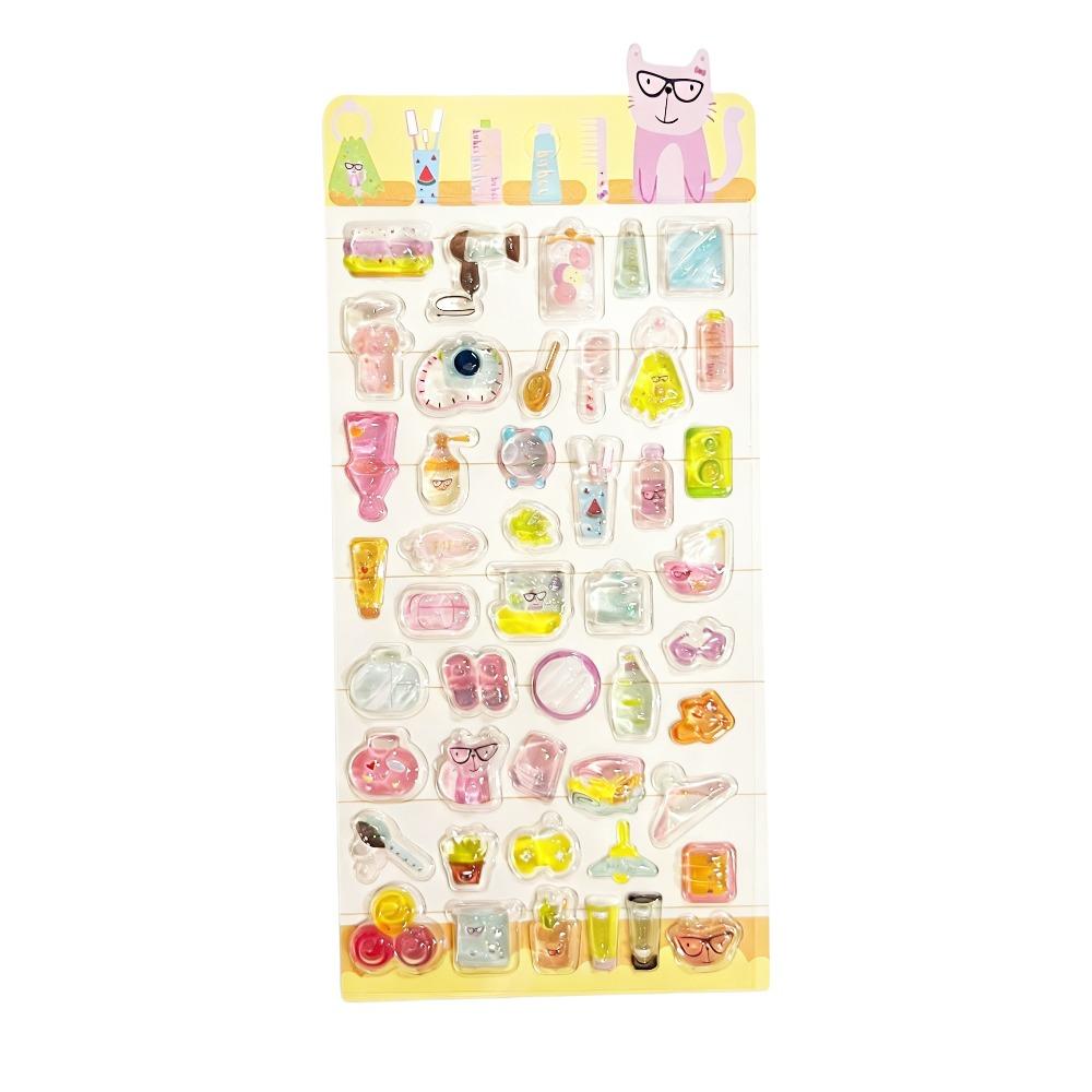 3D Three-Dimensional Sticker Children'S Creative Cartoon Glitter Crystal Sticker Fun Relief Sticker Decoration Diamond Sticker