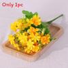 Realistic Daisy Fake Flower Arrangement For Bridal Bouquet Home Decoration Shoot Photo