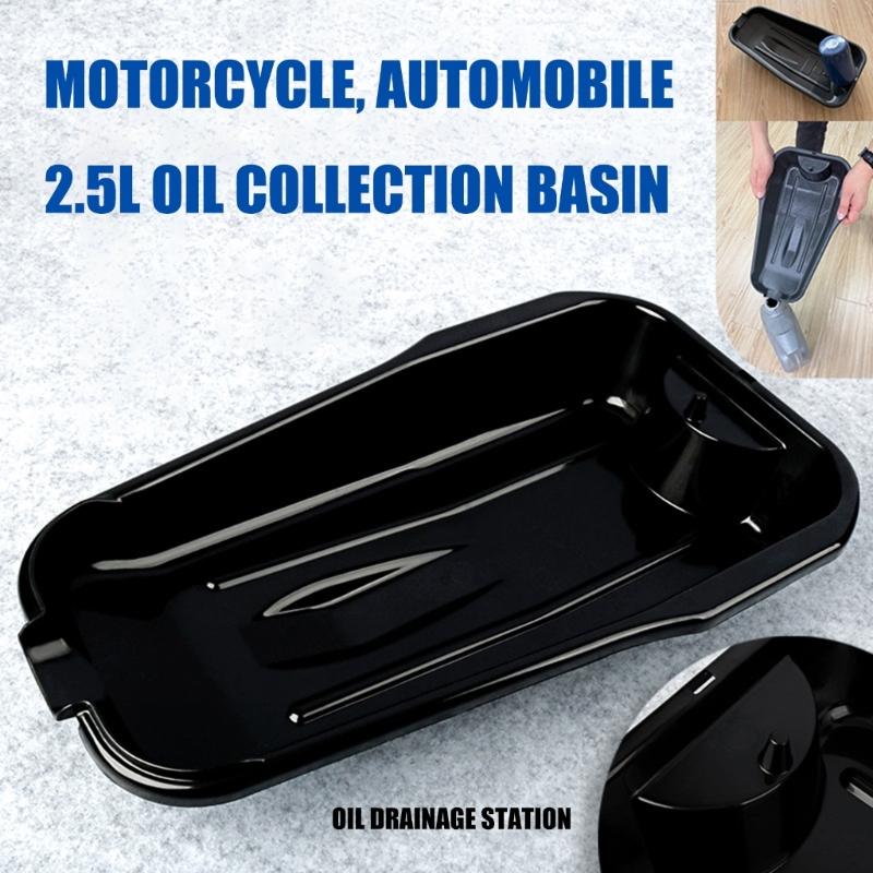 Large Capacity Waste Oil Drain Pan And Parts Washing Tray For Motorcycle Vehicle Maintenance With Anti Spill Design