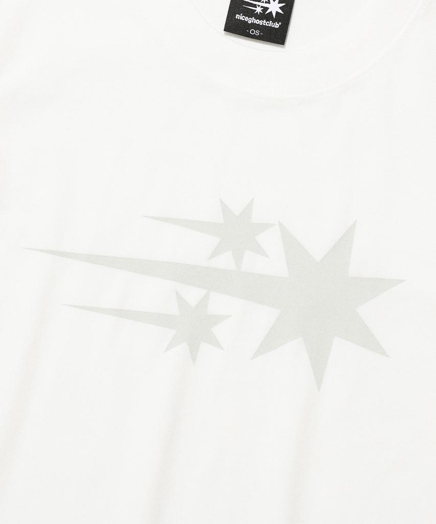 NICEGHOSTCLUB 3Stars Symbol Crop Slim Tee_White(Ng2Fmft538A)