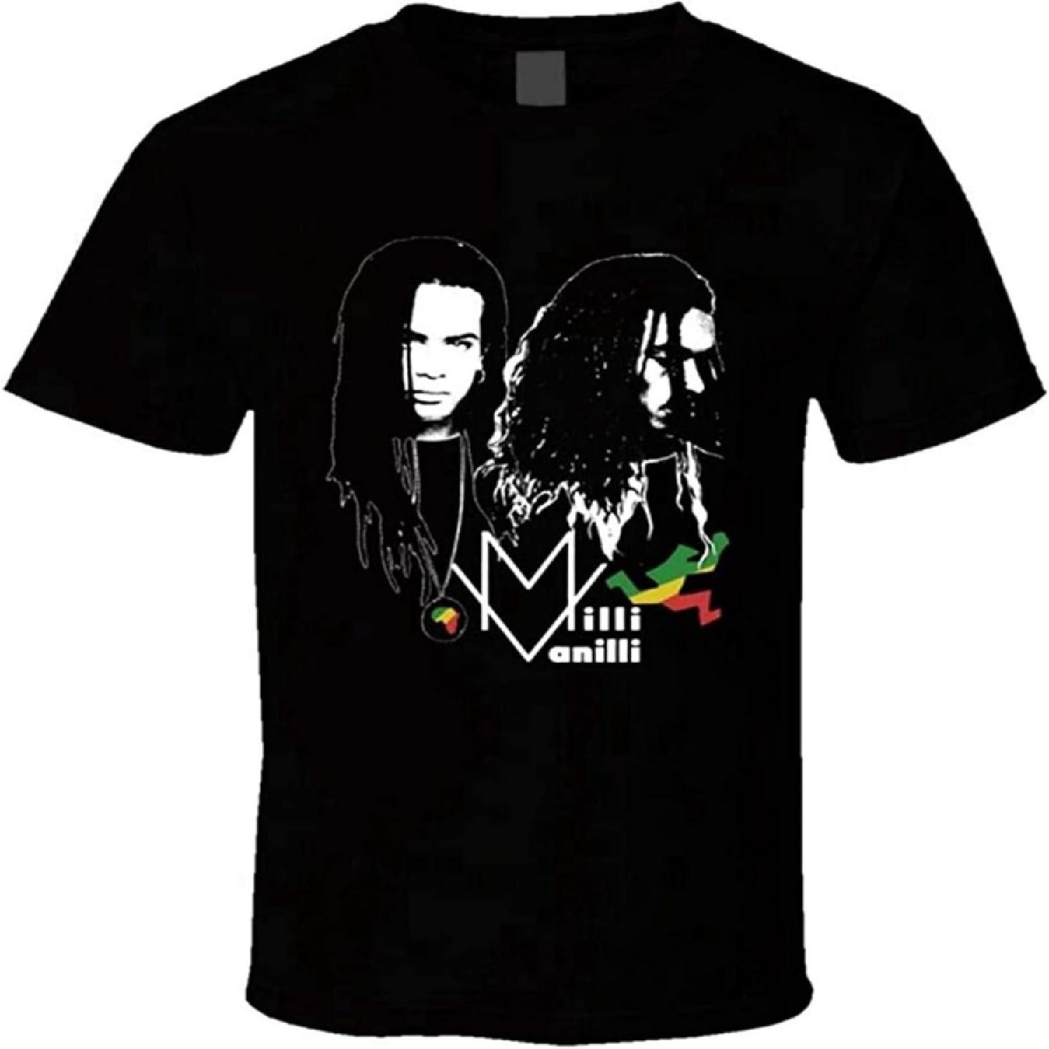 CHUNE Milli Vanilli Pop Stars Retro Music Dance T Shirt T Shirt XS S разноцветный