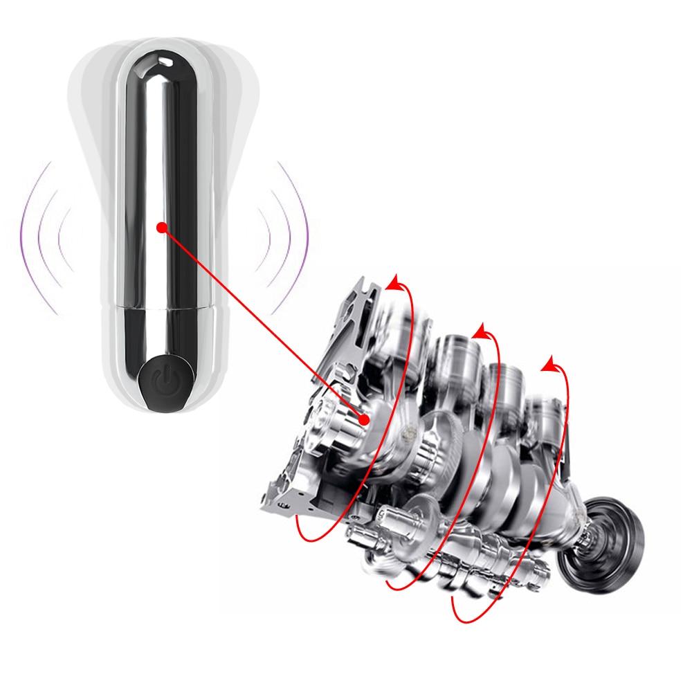 Strong Mini  Usb 10 Speed Waterproof G Spot Massager Women Bullets