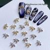 Gold-Plated Unicorn Pegasus Nail Art Decorations - Celebrity Style, Long-Lasting, High-End Feel.