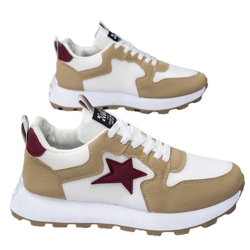 Spring new couple sports shoes color matching casual versatile student shoes flat men's and women's shoes