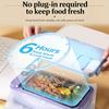 Portable Electric Lunch Box 1L Capacity Thermal Food Warmers Lunch Heating Box For Work School Camping And Home Use