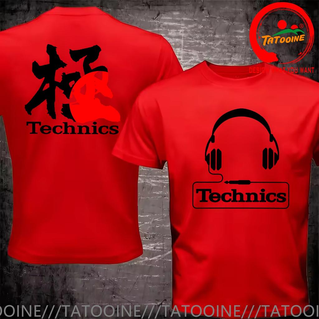 Funny Design Yin Yang Taichi Real Djs Matter Technics Headphone Dj Back Shirt Unisex Fashion Trendy Casual Clothing Stylish Tops