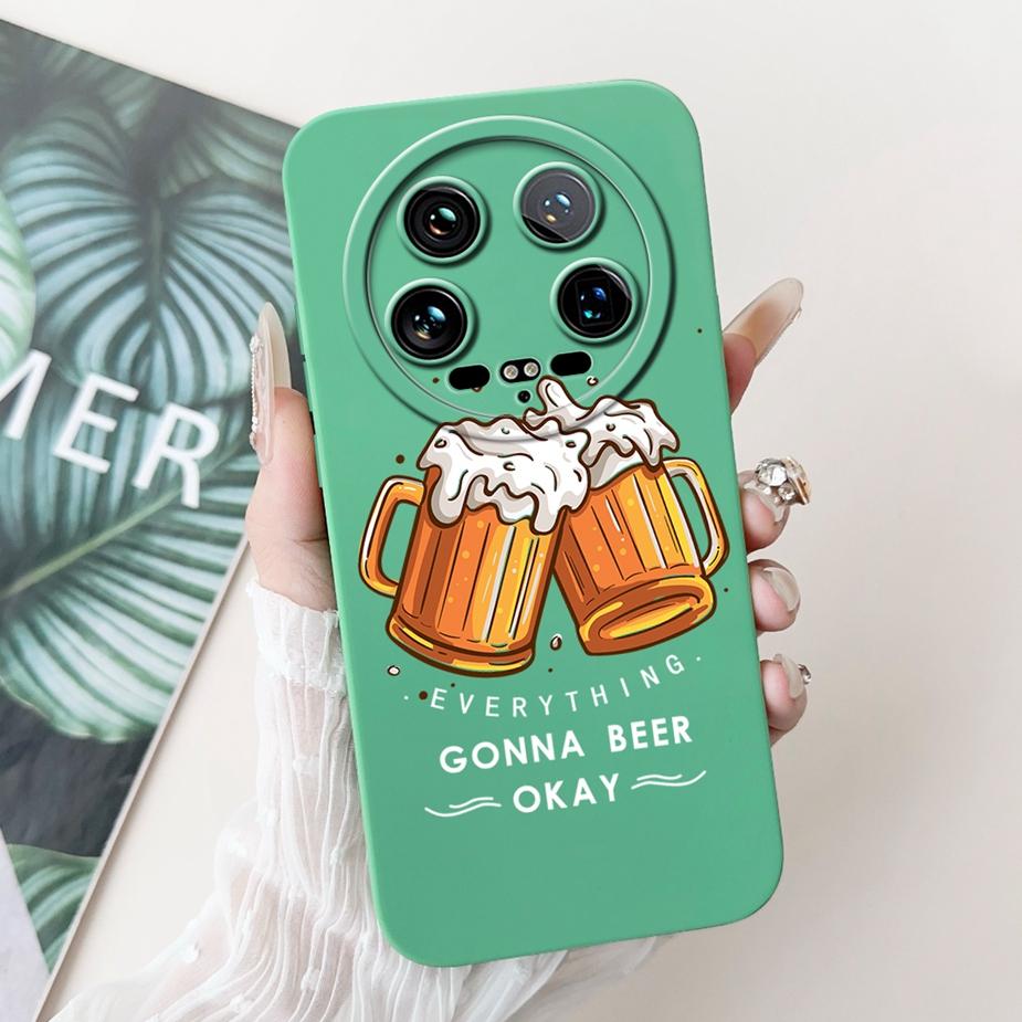 For Xiaomi 14 Ultra Case Cute Dinosaur Cartoon Cover Shockproof Phone Case For Xiaomi Mi 13 Ultra 13Ultra 14Ultra Soft TPU Shell