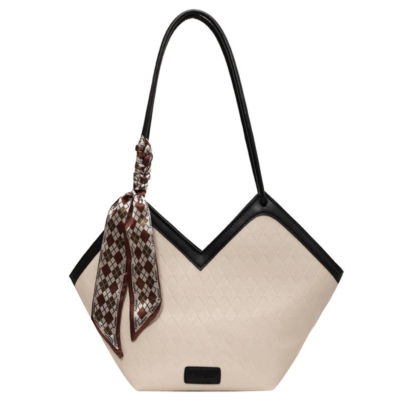 

Сумка большой вместимости женская осенняя универсальная новая повседневная нишевая на плечо текстурная классная сумка-тоут