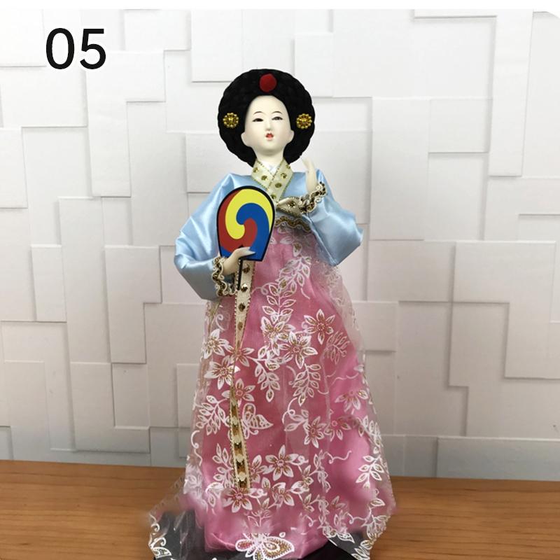 Korean Palace Hanbok Doll Ornament Princess Korean Drama Doll Toy Restaurant Home Decor Display Miniatures Desktop Ornament Gift