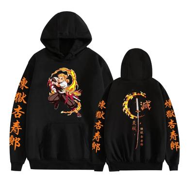 Fosskos Rengoku Kyoujurou Podzimní Mikina Svetr Cosplay Kostým Pulovr Nezuko S Kapucí Unisex Anime