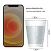 Baicaoyuan Disposable Paper Cups, 270ml Thick, 50-Pack, Coffee Office Premium Silver Cups And Water Cups