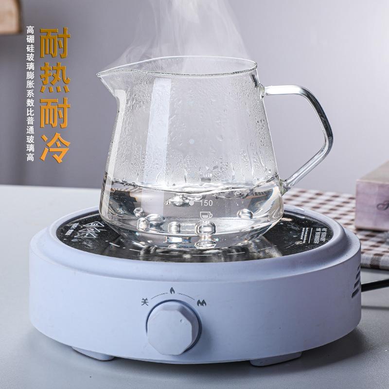 Pour Over Coffee Maker Set Borosilicate Glass Coffee Server Pour Over Coffee Dripper Carafe for Home Cafe Restaurant Camping