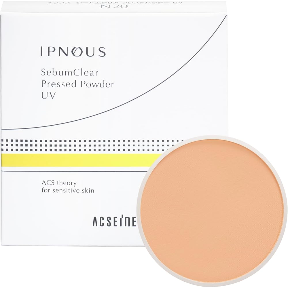 Acseine Ipnos Sebum Clear Pressed Powder UV Refill 10g Natural Finish Face Powder