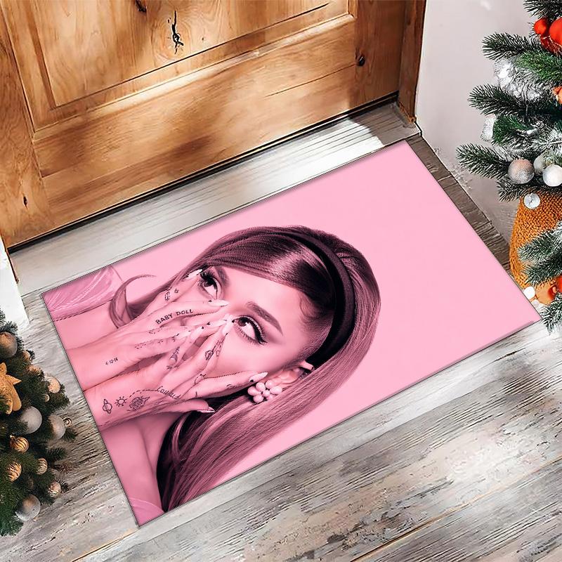 Weicher Kristall-Samt-Bodenläufer, Ariana Grande Anti-Rutsch Dekorativer Teppich, Plüsch-Bereichsmatte Für Innenraum Heimdekoration