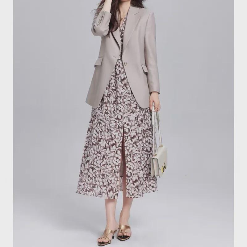 Elegant 2025 Women's Autumn Wool Suit - J-Tone Professional & Casual Coat