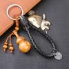 Čínský zvěrokruh Zvířecí rok Symbol Broskvové dřevo Keychain Keychain Alliy Key ring Bag Decor