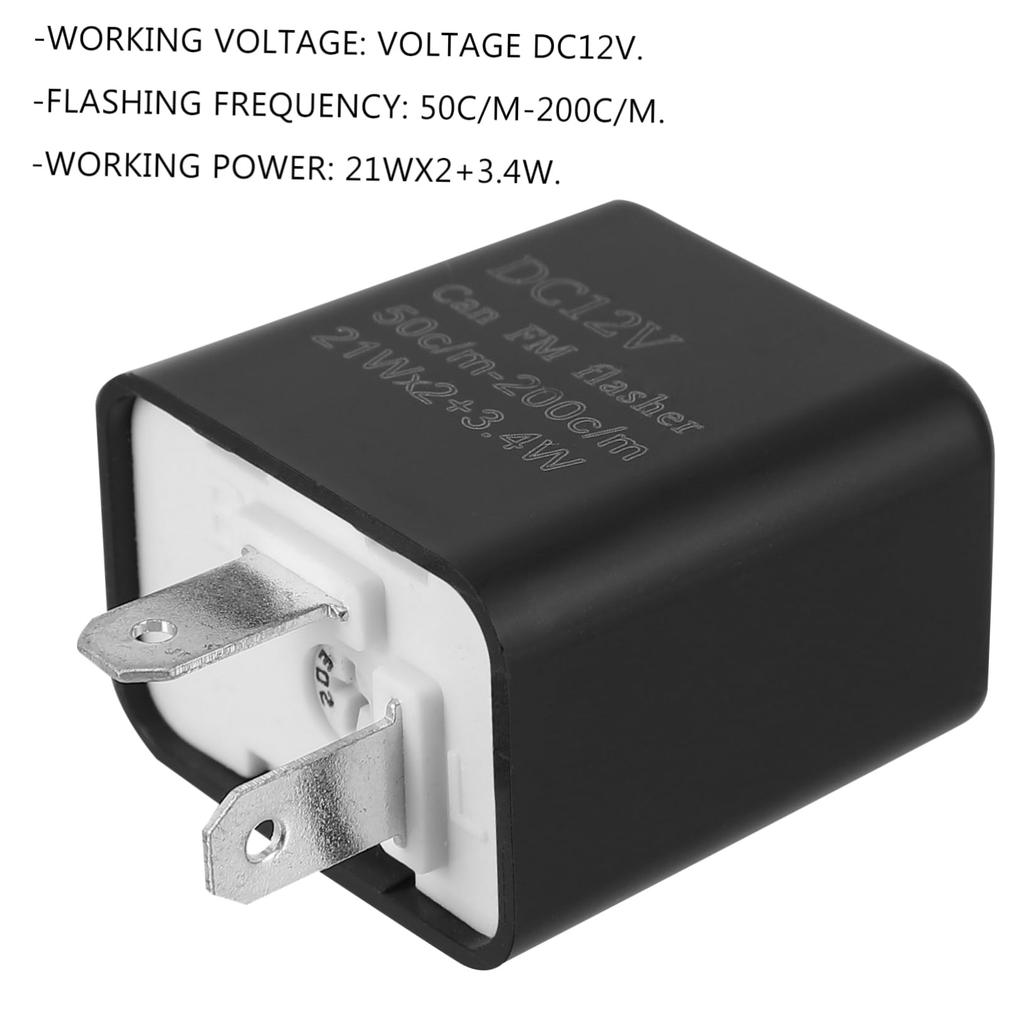 VICASKY 8pcs Relay Led Flashlight Motorcycle Turn Signal Motorcycle Turn Light Bike Switch Adjustable Plastic Flasher