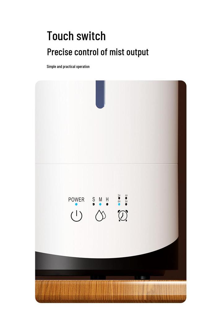 5L Large Capacity Humidifier for Home & Office with Touch Controls and Aroma Diffuser