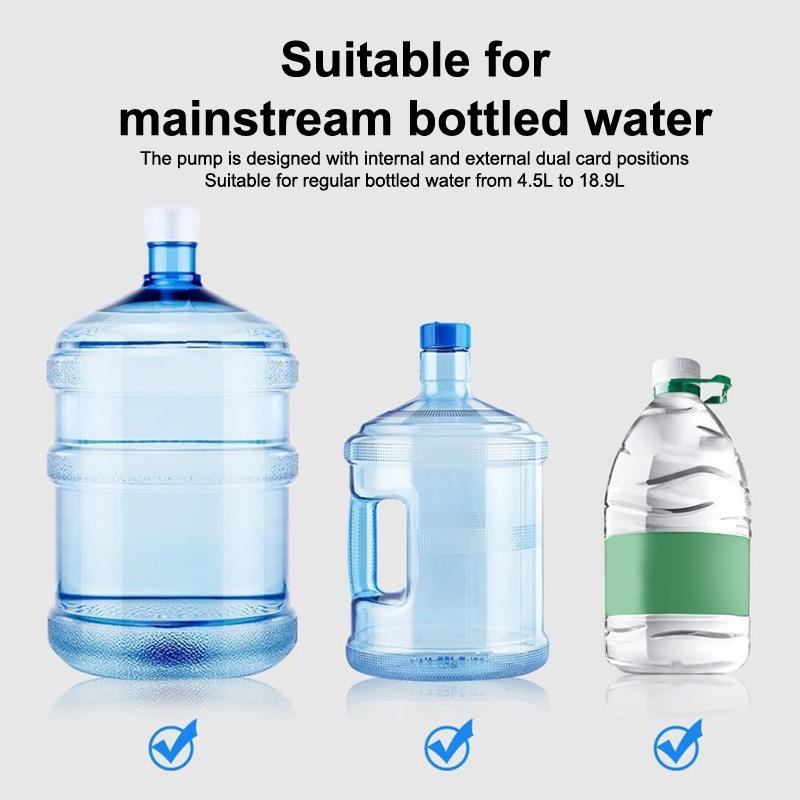 Electric Water Bottle Pump Ultra Drinking Water Dispenser Universial Usb Rechargeable Pump For Kitchen Office Home