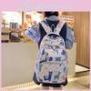 Teen Student Backpack Big Capacity Cute Cartoon Goose Cat White Bear Sheep Pattern For School Use