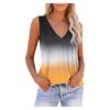 2024 Women's Sleeveless Loose Casual Gradient V-Neck Vest Top