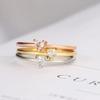 Luxury Dainty Thin Rings for Women Gold Silver Color Love Heart Zircon Delicate Wedding Dating Ring Fashion Jewelry Gift