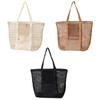 Hollow Out Mesh Beach Bag Zipper Mesh Handbag Soild Color Toiletry Storage Bag  Cosmetic Bag