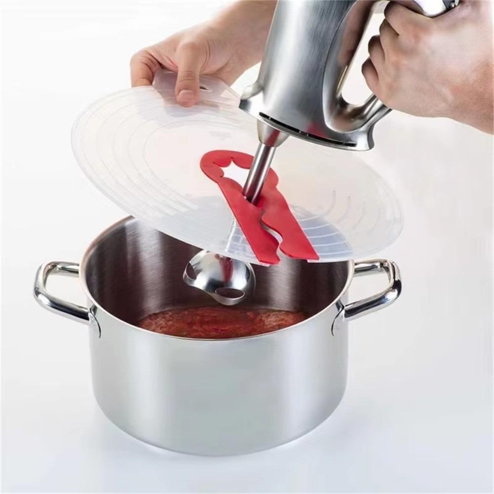 Silicone Whisk Mixing Bowl Lid Universal Beater Splatter Protector Splashproof Cover  For Cooking