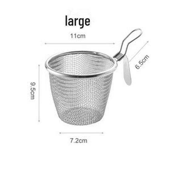 

Углубленная мини-сковорода из нержавеющей стали с фильтром для индукционных плит