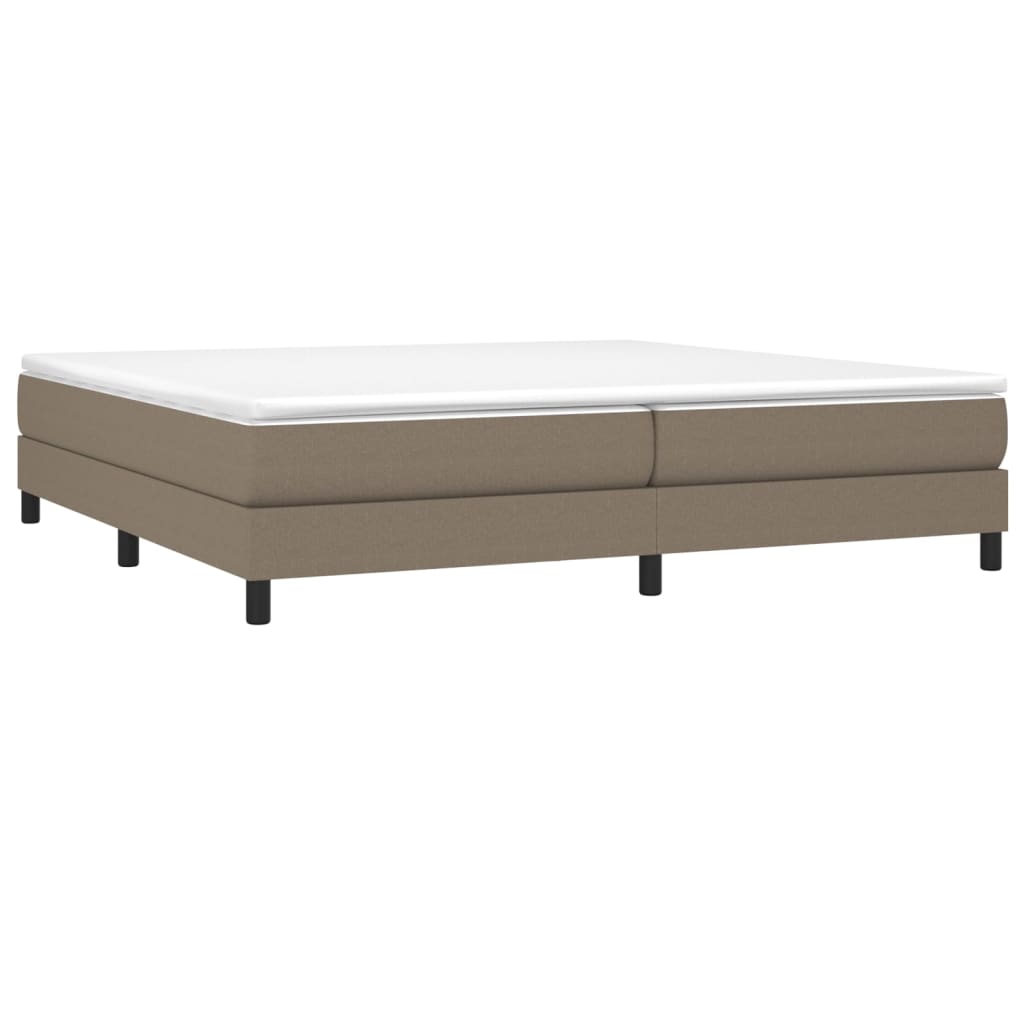 Vidaxl Bed Frame Without Mattress, Taupe, 200X200 Cm, Upholstered