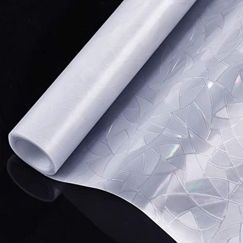 Prywatność tęczowa folia okienna naklejki na okna statyczne okno przylegania elektrostatyczna folia adsorpcyjna anty-UV matowe szklane okno