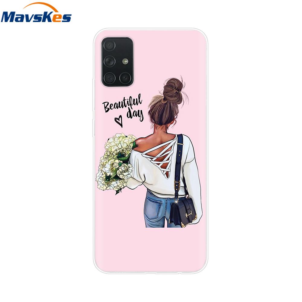 For Samsung Galaxy A51 Case Silicon Transparent Back Cover Phone Case for Samsung Galaxy A71 SM-A715F A515F A 51 71 Cover Fundas