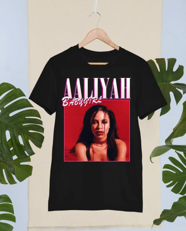Aaliyah 90s Short Sleeve Cotton T-Shirt Unisex All Size S to 345XL