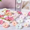 20/30Pcs Silk Daisy Artificial Flower Head Home Room Decoration Craft Flower Wreath DIY Party Bridal Wedding Decor New Year Gift