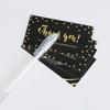30/50PCS Black Gold Kraft Paper Cards Thank You For Your Order Card For Small Shop Gift Decoration Appreciate  Card For Business