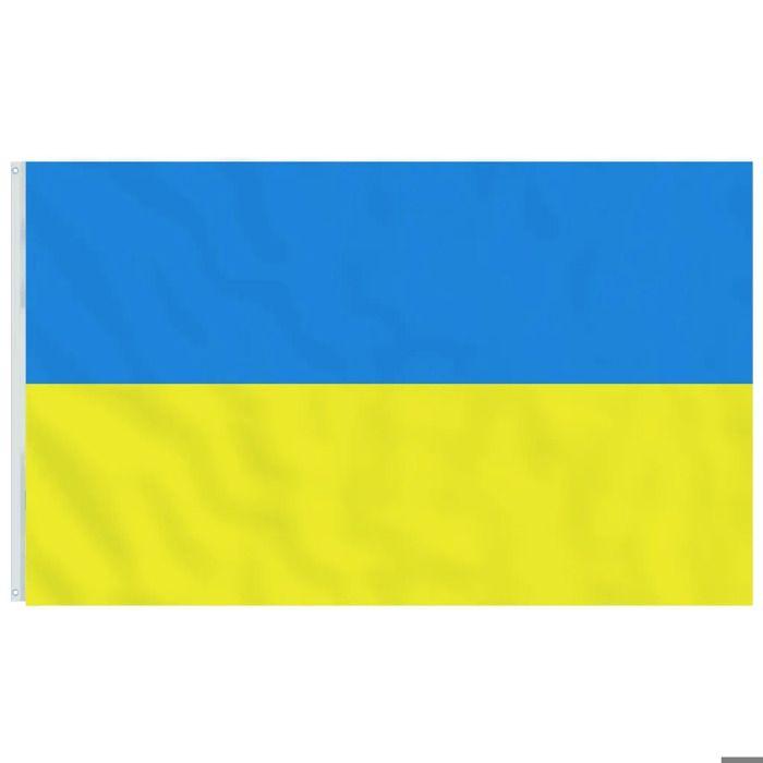 Drapeau - vidaXL - Ukraine - Polyester - Œillets en laiton - 90x150 cm