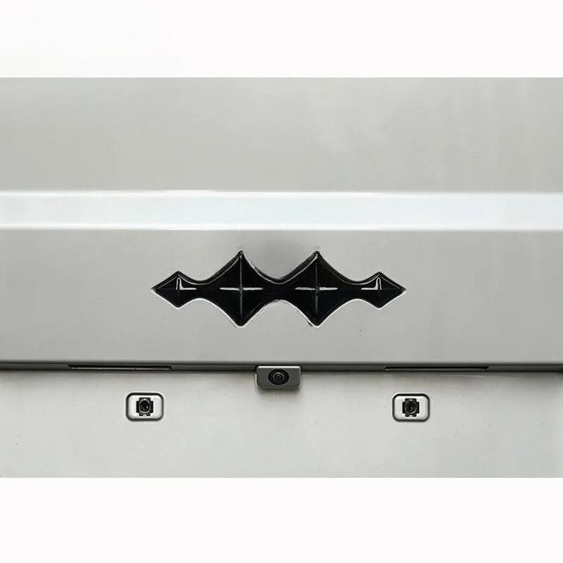 For BYD Leopard 8 DENZA B8 2025 2026 3D ABS Sticker Car Front Emblem Badge Decals Black Badge Logo Emblem Cover Car-Styling
