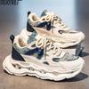 Summer new men's platform heightening shoes trendy student mesh casual sports shoes versatile straight