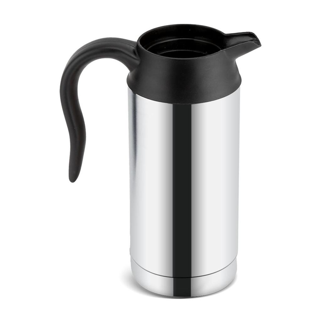 12V 750ml Elektrisk bilkittel i rostfritt stål Värmekopp Kaffemugg Resevattenflaska